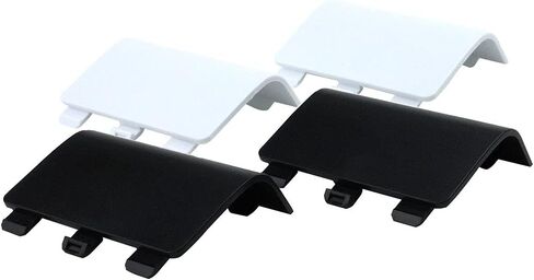 باب بديل لغطاء البطارية لجهاز Xbox Series X، وحدة تحكم Xbox Series S، جزء إصلاح غلاف البطارية الخلفي متوافق مع وحدة تحكم Xbox Core (2 أسود + 2 أبيض) in Kuwait