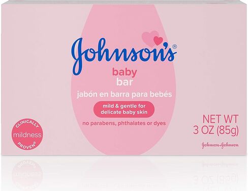 Johnson's Baby Soap Bar Gentle for Baby Bath and Skin Care, Hypoallergenic, 3 Ounce in Saudi Arabia