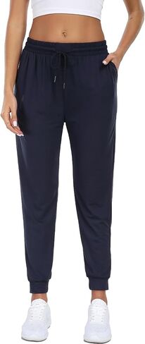 4 Pack Women's Joggers Pants Lightweight Sweatpants with Pockets for Running Yoga Workout in Saudi Arabia