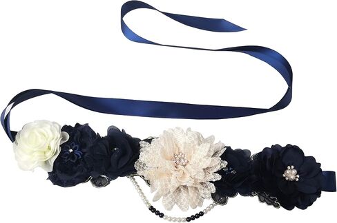 Maternity Flower Sash Belt Baby Shower for Mommy Pregnancy Belly Sash in Saudi Arabia