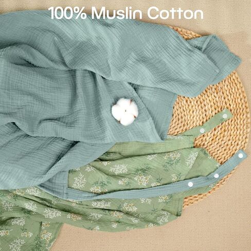 MEXXI Muslin Nursing Cover for Breastfeeding, Breathable Breastfeeding Cover for Women, Lightweight Nursing Blanket with Arch Neckline in Kuwait