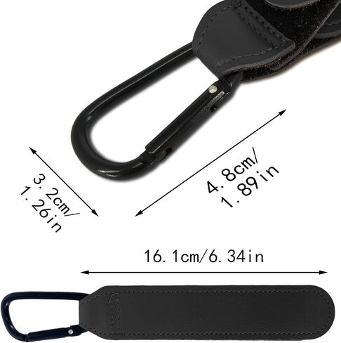 4Pack Universal Baby Stroller Hooks Clips for Hanging Bags and Shopping,Convenient Stroller Straps Accessories, Pink in Saudi Arabia