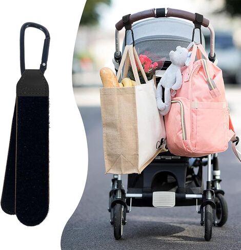 4Pack Universal Baby Stroller Hooks Clips for Hanging Bags and Shopping,Convenient Stroller Straps Accessories, Pink in Saudi Arabia
