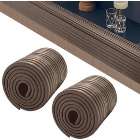 ROYALAY Fireplace Cushion Baby Proof, Furniture Fireplace Safety Bumper Guard, Baby Child Proofing Set for Furniture Edge and Corner Guards, Soft Seat Edge Cushion for Table, Sill, Door(Walnut)