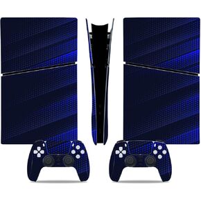 Skin Cover for PS5 Slim Digital Edition Console and Controller, Stickers Vinyl Decals for PlayStation 5 Slim Digital Edition(Red Skull)