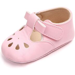MK MATT KEELY Baby Girl Shiny Mary Jane Lovely Baby Sandals Soft Sole Toddler Shoes First Walkers Crib Shoes