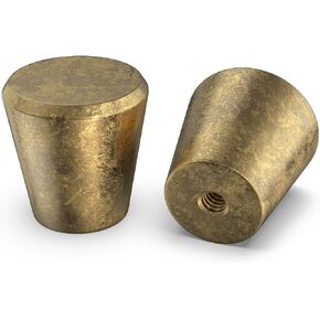 homdiy 10 Pack Brass Cabinet Knobs Gold Knobs for Dresser - Gold Drawer Knobs for Kitchen Cabinets MO745GD