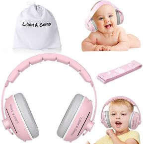 Lilian&Gema 2-in-1 Baby Ear Muffs Noise Protection, Noise Cancelling Headphones for Baby & Toddler up to 4 Years in Kuwait