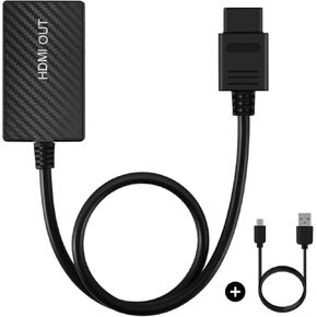 TNP N64 HDMI Adapter for Gamecube Adapter HDMI Converter Link Cable Compatible with Nintendo N64, SNES, and SFC Game Consoles for HD TVs, Monitors, and Projectors