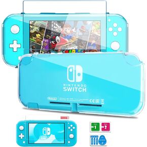 Switch Lite Case with HD Tempered Screen Protector, Clear Protective Case for Nintendo Switch Lite Case Cover Anti-Scratch & Shock-Absorbent Switch Lite Accessories Soft TPU Slim Shell - Transparent