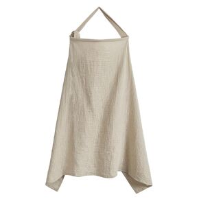 Nursing Cover Up for Breastfeeding Breast Feeding Covers for Women Baby Privacy Nursing Covers Up with Arch Neckline Breathable Cotton Full Privacy Breastfeeding (khaki)