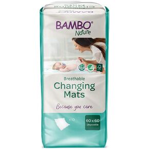Bambo Nature Changing Mat: Bio-Based, 10 Count