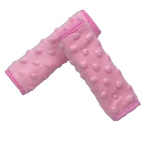 Pink Car Seat Strap Cover 2 Pack for Baby Girl, Soft Car Seat Strap Shoulder Pads for All Car Seats, Stroller, Pushcar