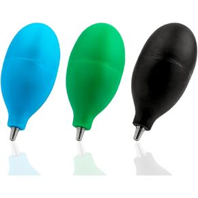 Wolfride 3Pcs Blowing Dust Ball Air Blower with Metal Nozzle, Mini Squeeze Ball Pump Dust Removal Cleaning Tool for Camera Lens, Phone, Laptop Keyboard Cleaning