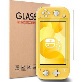 قطعة واحدة من واقي الشاشة الزجاجي المقوى، مصنوع خصيصًا لجهاز Nintendo Switch Lite HD، مضاد للخدش، شفاف وواضح، مقاوم لبصمات الأصابع، تركيب خالي من الفقاعات، مناسب لجهاز Switch Lite
