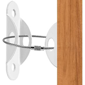 Anti Tip Furniture Anchors for Baby Proofing(10 Packs), 400 Pounds Furniture Wall Anchor, Earthquake Straps Secure/Keep Baby Safety from Tipping/Falling Furniture Dresser Bookshelf Cabinet in Saudi Arabia