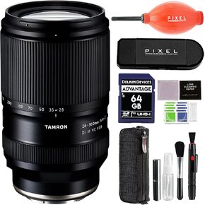 Tamron 28-300mm f/4-7.1 Di III VC VXD Lens for Sony E with Advance Accessories and Travel Bundle | AFA074S-700 | Tamron 70-200 mm Sony Lens