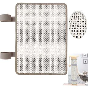 Cat Nail File Scratcher Wrapped Around a Cat Scratching Post, 16.8x13.3 Inches Cat Scratch That Files Nails, Cat Nail File Can Help to Trim Cat's Nails and Protect Scratch Post