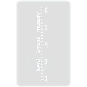 Baby Room Height Ruler Chart Wall Sticker Loved Beyond Measure Vinyl Decals White