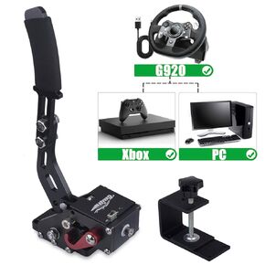 لعبة CNRAQR Xbox USB Handbrake Racing متوافقة فقط مع Logitech G920 لأجهزة Xbox ONE/Xbox ONE S/XBOX ONE X ونظام Windows PC الذي يحاكي فرامل اليد الخطية، ويحقق التحكم في التبديل مع مشبك التثبيت in Kuwait