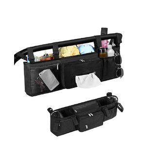 Double Stroller Organizer Compabitle for BOB Duallie and Baby Jogger City Mini GT2 with Cooler Bags, Compabitle for Baby Jogger Parent Console Double Stroller Organizer