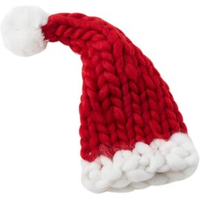 Baby Santa Hat, Knit Santa Hat Newborn Santa Claus Hat 0-3months,6-9months,12months Knotted Baby Santa Hat