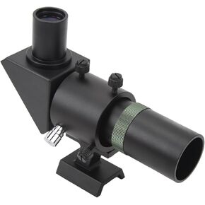 6X30 Finder Scope, Right Angle Optical Finder with 30mm Aperture, 120mm Focals Length, Multilayer Coating with Bracket, Star Pointer Viewfinder for Astronomical Telescope
