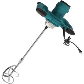 2800W Handheld Electric Concrete Mixer, Cement Mixer Dual Paddle, Portable Mortar Mixer with 6 Adjustable Speed, Electric Concrete Plaster Grout Paint Mortar Mixer Machine