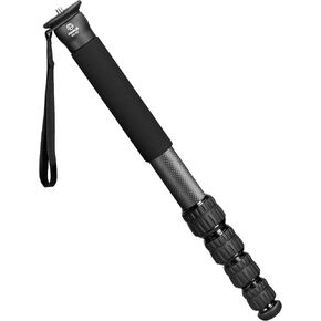 FANAUE MD-02 Camera Monopod for Canon Nikon Sony Mirrorless DSLR, Photography Monopod Load 7kg/15.43lb, Carbon Fiber Monopod 5-Section Lightweight Travel Monopods with 1/4" and 3/8" Threads