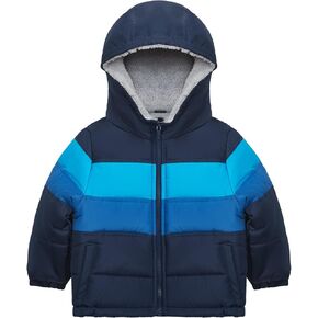 Carter's Baby Boys' Sherpa-Lined Heavyweight Hooded Puffer Jacket
