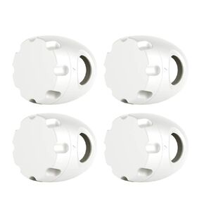 Kisangel 4pcs Child Proof Door knob Covers Child Proof Door Lock Door knob Safety Cover Door Cover Toilet Locks Child Safety Child Proof Cabinet Locks Door Handle Security Lock Baby White