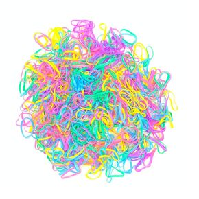 500 pcs Canned Colourful Rubber Bands Hair Bands Disposable No Hair Damage No Seams Hair Ties High Elasticity Soft Hair Bands for Kids Hairstyles, Braids