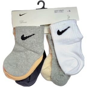 Nike Infant Lightweight Ankle Socks (6 Pack) 12-24 Months