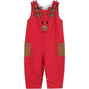 Lil cactus Red Reindeer Pocket Overalls