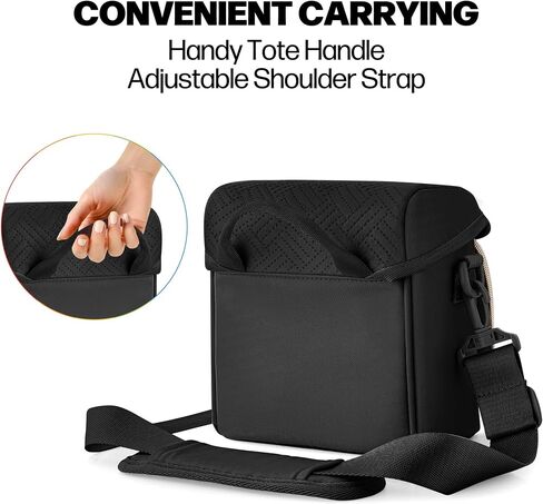 Camera Sling Bag Compatible with Polaroid Now 2nd Instant Camera, Crossbody Bag with Adjustable Strap, Light Tan in Saudi Arabia