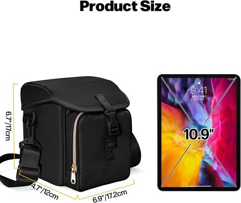Camera Sling Bag Compatible with Polaroid Now 2nd Instant Camera, Crossbody Bag with Adjustable Strap, Light Tan in Saudi Arabia