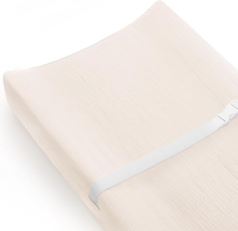 Changing Pad Cover for Baby Boy Girl 2 Pack, Muslin Changing Table Pad Covers with Boho Style, Neutral Nursery Bedding Essentials Soft and Breathable(Dusty Rose & Flower-A) in Kuwait