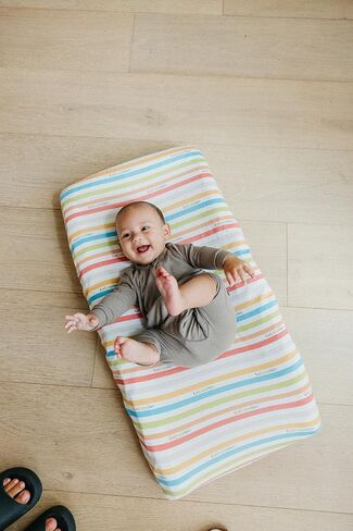 Premium Knit Diaper Changing Pad Cover "CoComelon" by Copper Pearl in Saudi Arabia