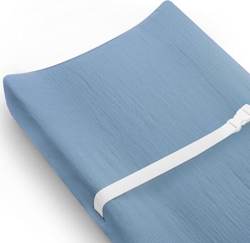 Changing Pad Covers 3 Pack, 32"x16" Muslin Baby Changing Table Pad Covers | Soft Breathable Muslin, Fits Standard Changing Table Pads, Neutral Boho Nursery Style for Baby Boys and Girls (Teddy) in Saudi Arabia