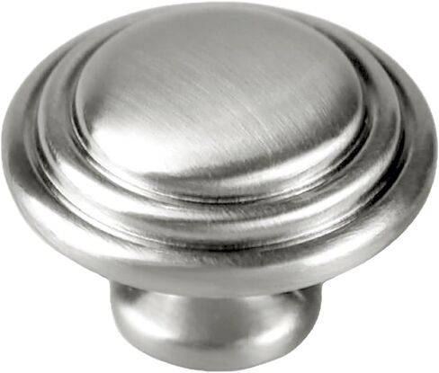 Cabinet Knobs 25 Pack Silver Hardware, 1.3 Inch (33mm) Kitchen Cabinets Drawers Round Handles Dresser Cupboard Knobs Hole Home Bathroom Hardware Sturdy Cabinet Door Knobs in Saudi Arabia