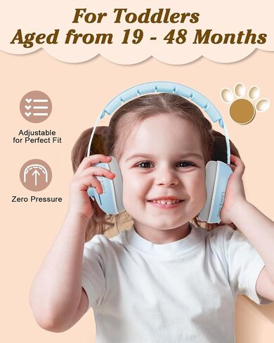 Lilian&Gema 2-in-1 Baby Ear Muffs Noise Protection, Noise Cancelling Headphones for Baby & Toddler up to 4 Years in Saudi Arabia