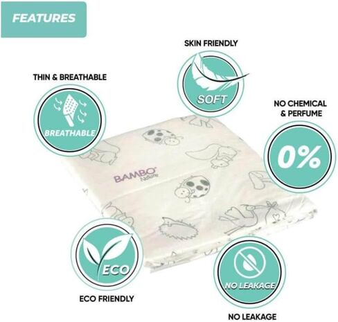 Bambo Nature Changing Mat: Bio-Based, 10 Count in Kuwait
