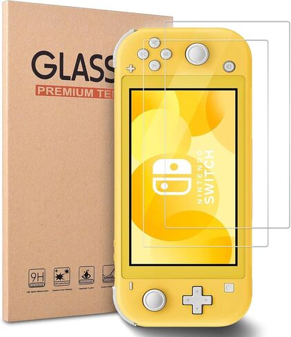 1-Piece Tempered Glass Screen Protector, Custom-Made for Nintendo Switch Lite HD,Anti-Scratch,Clear and Transparent,Fingerprint-Resistant, Bubble-Free Installation,Fit for Switch Lite in Saudi Arabia