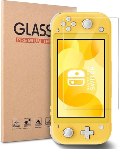 1-Piece Tempered Glass Screen Protector, Custom-Made for Nintendo Switch Lite HD,Anti-Scratch,Clear and Transparent,Fingerprint-Resistant, Bubble-Free Installation,Fit for Switch Lite in Saudi Arabia