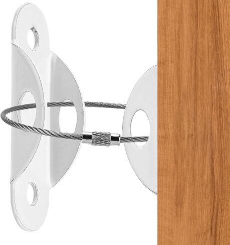 Anti Tip Furniture Anchors for Baby Proofing(10 Packs), 400 Pounds Furniture Wall Anchor, Earthquake Straps Secure/Keep Baby Safety from Tipping/Falling Furniture Dresser Bookshelf Cabinet in Saudi Arabia