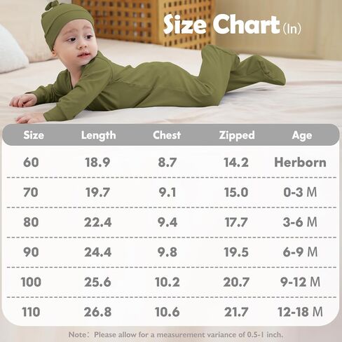 DREAM BUS 2 Pack Newborn One-piece Zipped Romper with Beanie Hats Baby Boy Long Sleeve Footie Infant Cotton Jumpsuit in Kuwait