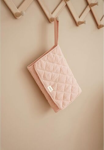 وسادة تغيير الحفاضات المحمولة من كونسي موسلين للأطفال، وسادة تغيير الحفاضات المحمولة المقاومة للماء مع جيوب للحفاضات، سجادة تغيير الحفاضات خفيفة الوزن وقابلة للطي أثناء السفر in Kuwait