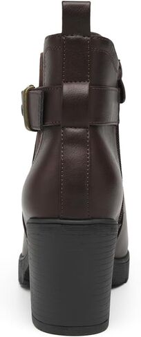 DECARSDZ Women's Ankle Boots Elastic Slip-On Chunky Heel Platform Fashion Booties Shoes in Kuwait