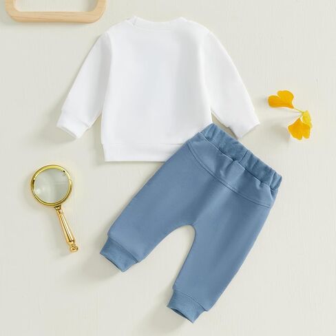 FYBITBO Infant Toddler Baby Boys Fall Clothes Long Sleeve Shirts Tops and Pants Farm Tractor Outfits Winter Clothing Sets in Kuwait