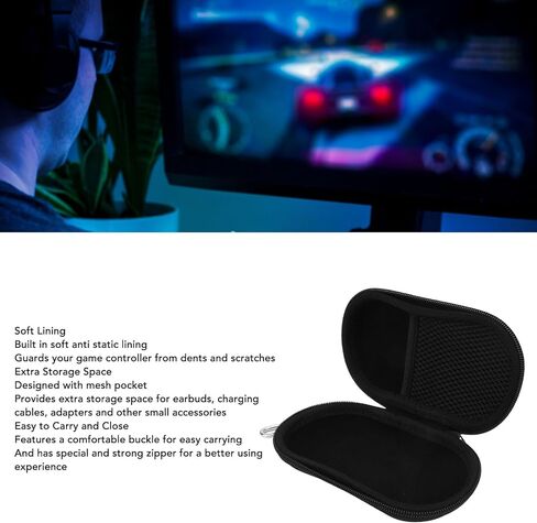 Hard Shell Controller Travel Case for 8Bitdo NEOGEO, Portable Protective Carrying Case for 8Bitdo SN30 Pro, for Zero 2 Controller, for M30 Controller, for NS19 Series in Saudi Arabia